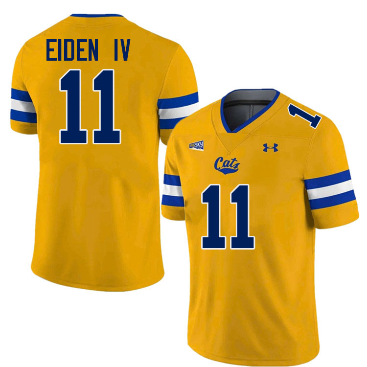 Montana State Bobcats #11 Kenneth Eiden IV College Football Jerseys,Uniforms Stitched-Gold
